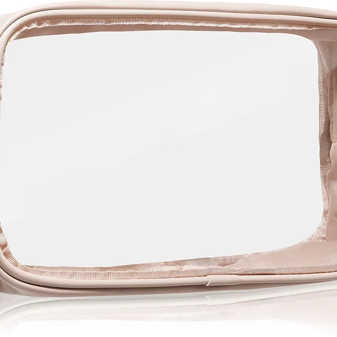 Notino Travel Collection Large Clear Organizer läpinäkyvä meikkipussi L Beige 1 kpl