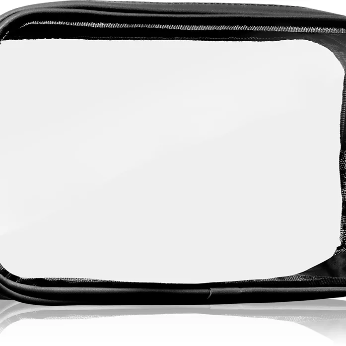 Notino Travel Collection Small Clear Organizer läpinäkyvä meikkipussi läpinäkyvä S Black 20x10x5 cm 1 kpl