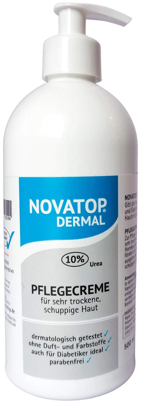 Novatop Dermal Pflegecreme 10% Urea 500 ml Creme - Bei trockener Haut