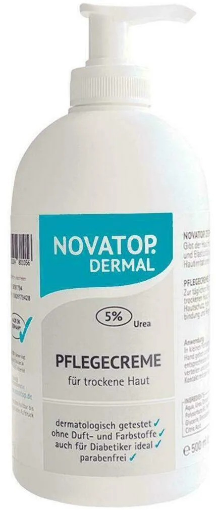 Novatop Dermal Pflegecreme 5% Urea 500ml - Bei trockener Haut