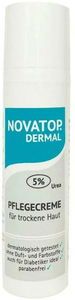 Novatop Dermal Pflegecreme 5% Urea 75ml - Bei trockener Haut