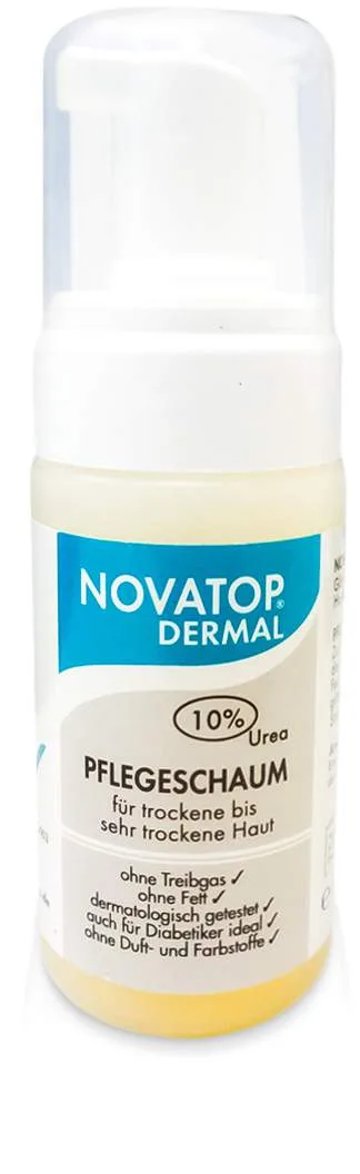 Novatop Dermal Pflegeschaum 10% Urea - Bei trockener Haut
