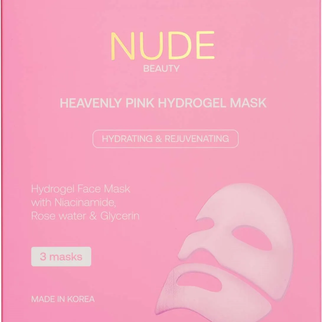 Nude Beauty Heavenly Pink Hydrogel Mask 3 pcs