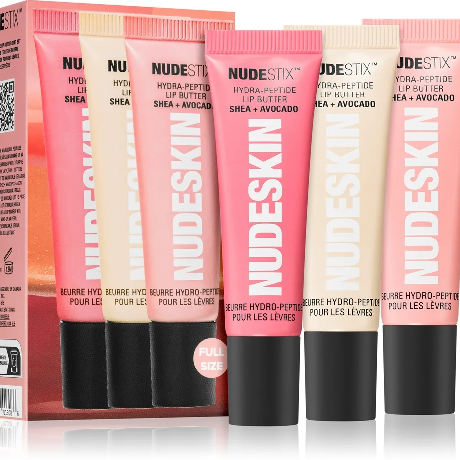 Nudestix Nudeskin Hydra-Peptide Lip Butter Tint Set Presentförpackning för läppar