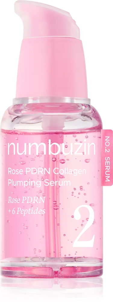 Numbuzin No. 2 Rose PDRN Collagen Plumping Serum Opstrammende ansigtsserum med regenerativ effekt 30 ml