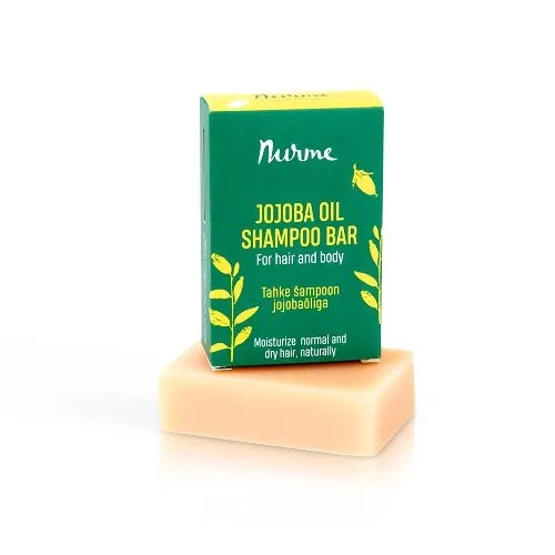 Nurme Jojoba Oil Shampoo Bar palashampoo käsitellyille hiuksille 100 g