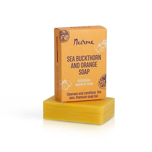 Nurme Sea Buckthorn+Orange Soap antioksidanttinen tyrni-appelsiinipalasaippua 100 g