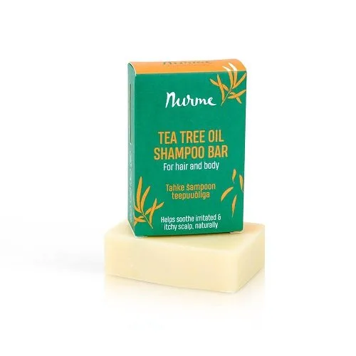 Nurme Tea Tree Shampoo Bar -Palashampoo kutisevalle hiuspohjalle 100g 100 g