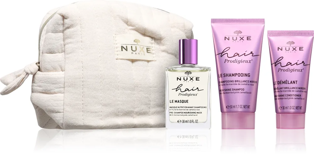 Nuxe Hair Prodigieux My Luxury Haircare Routine setti hiusten kiiltoa ja pehmeyttä lisäävä