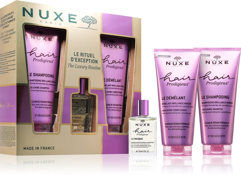 Nuxe Hair Prodigieux The Luxury Routine Set lahjasetti hiuksiin