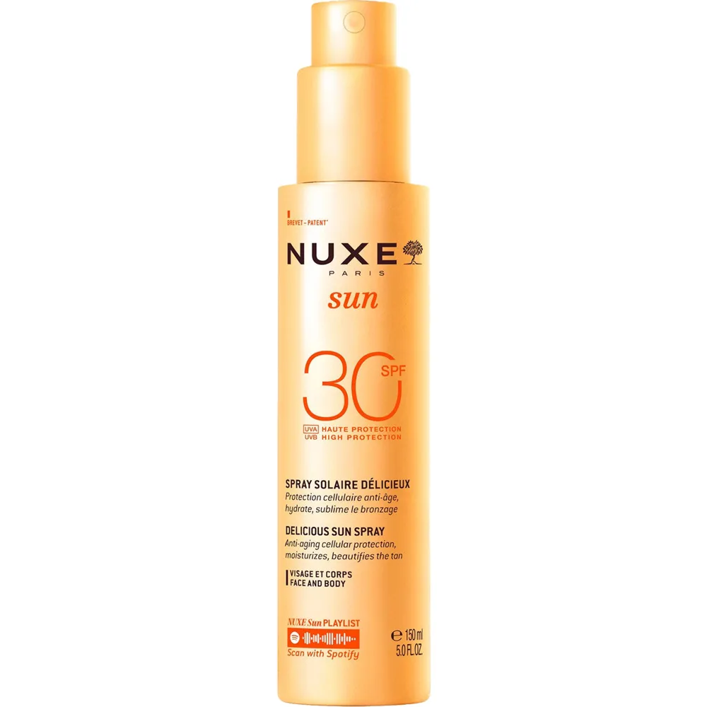 Nuxe Sun Delicious Solar Spray Solspray för ansikte och kropp SPF 30 150 ml