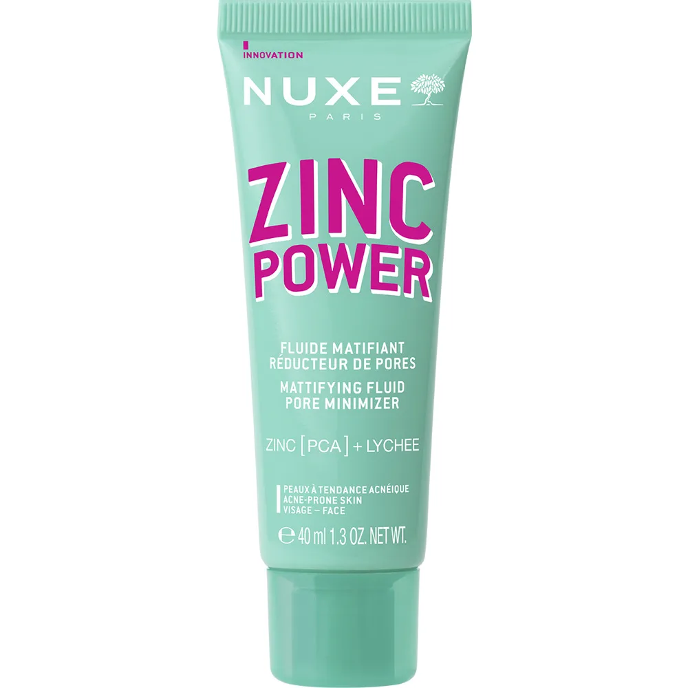 Nuxe Zinc Power Mattifying Fluid mattapinnan antava fluidi rasvoittuvalle, akneen taipuvaiselle iholle 40 ml