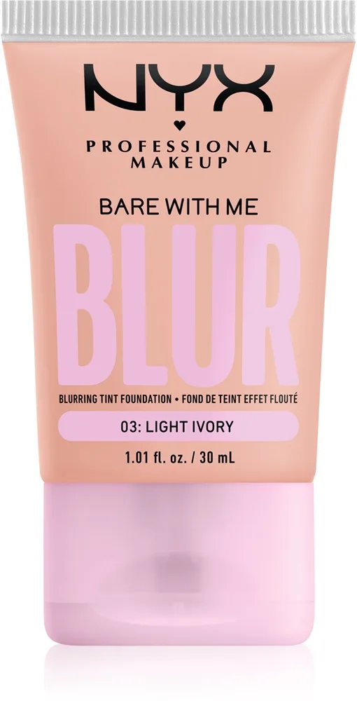 NYX Professional Makeup Bare With Me Blur Tint Fugtende foundation Skygge 03 Light Ivory 30 ml