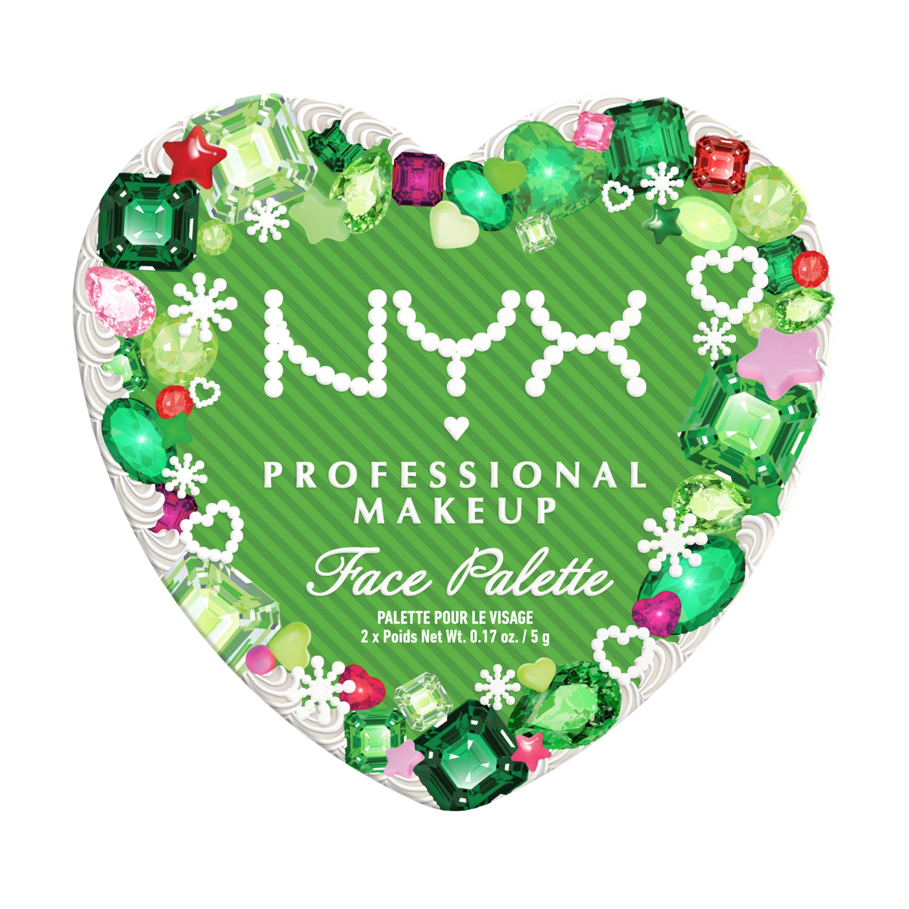 NYX PROFESSIONAL MAKEUP Bling The Halls Face Palette 01 Hot Gem & Topaz