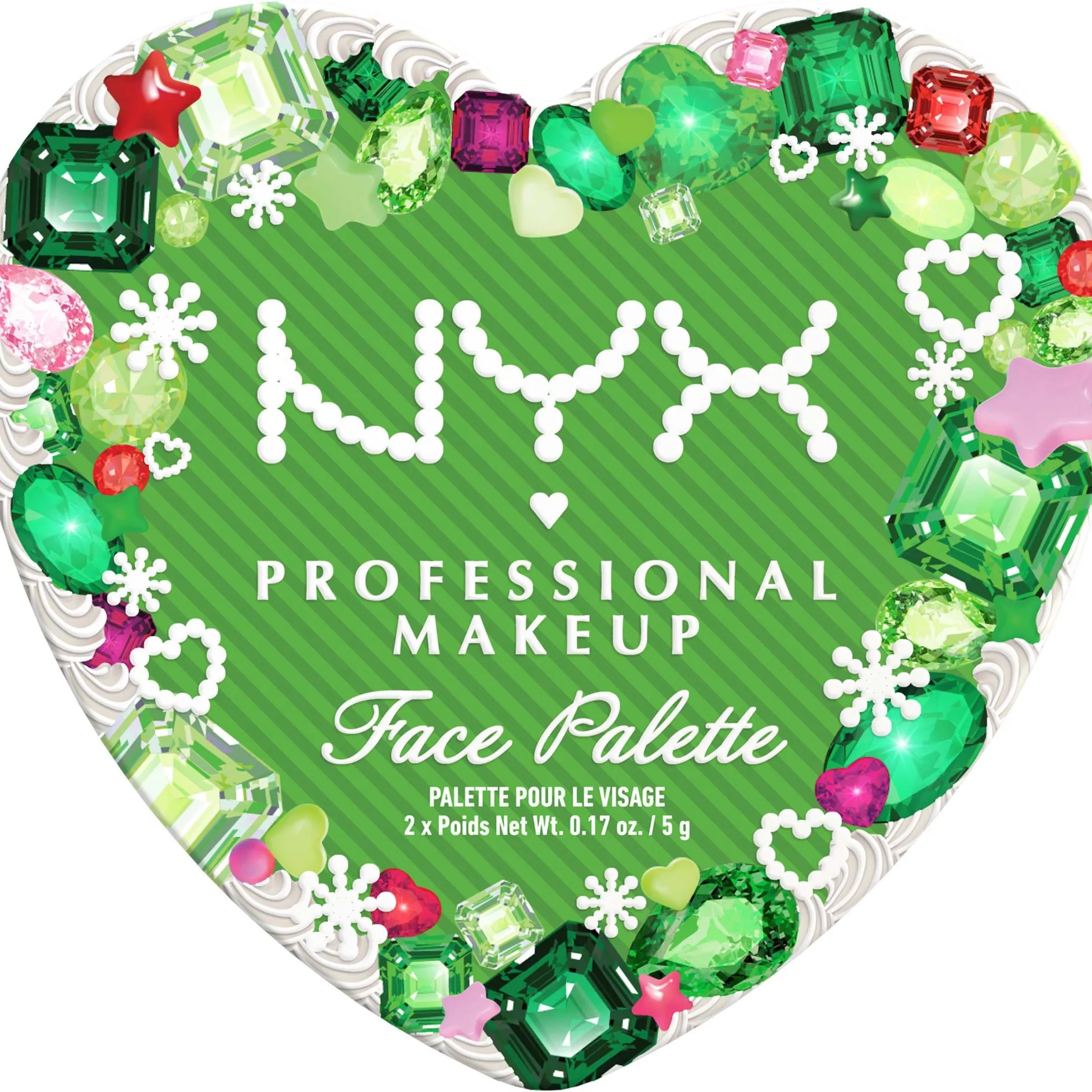 NYX PROFESSIONAL MAKEUP Bling The Halls Face Palette 01 Hot Gem & Topaz
