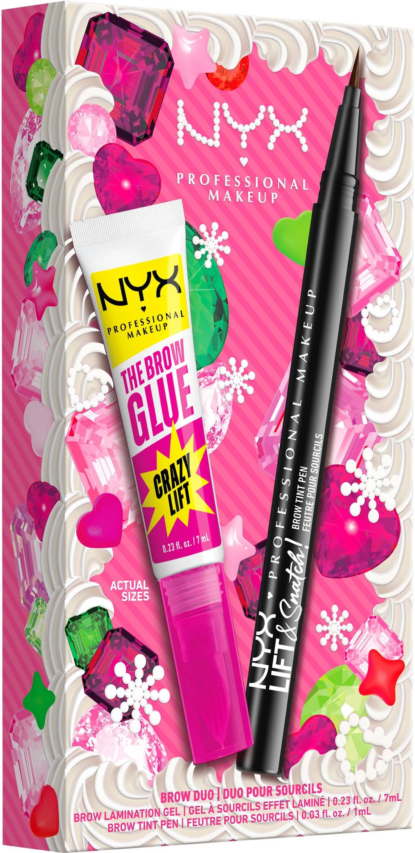 NYX Professional Makeup Brow Tint Espresso och The Brow Glue Crazy Lift