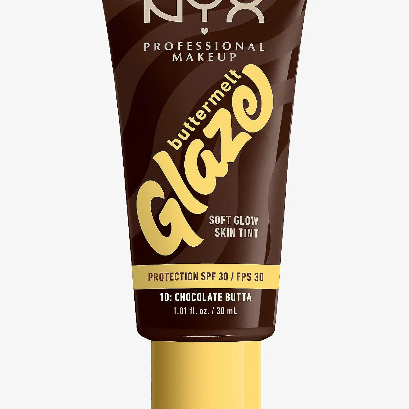NYX Professional Makeup Buttermelt Glaze Lystergivande tonad vätska SPF 30 Skugga 10 Chocolate Butta ml