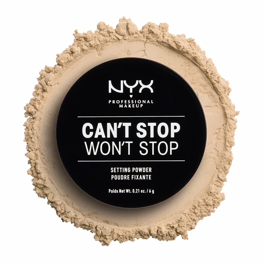 NYX Professional Makeup Can't Stop Won't Stop Löst puder Skugga 02 Light-medium 6 g