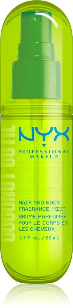 NYX Professional Makeup Fat Oil Body Fragrance Mist für haare und körper mit Duft Coconut Cutie 160 ml