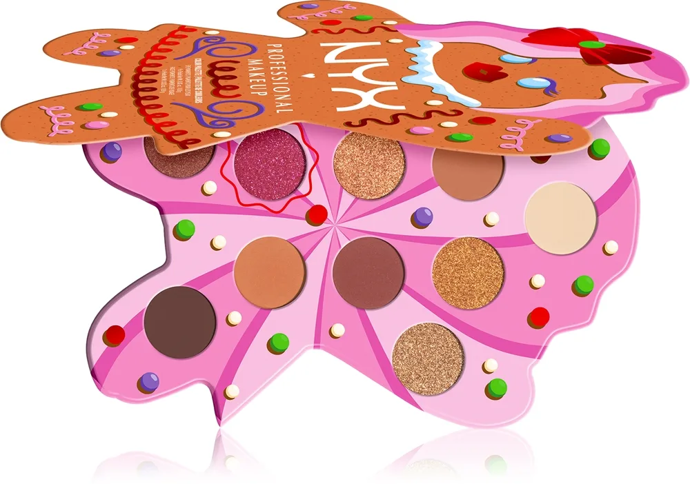 NYX Professional Makeup Gingerbaddie Land Øjenskygge palette 1 stk.