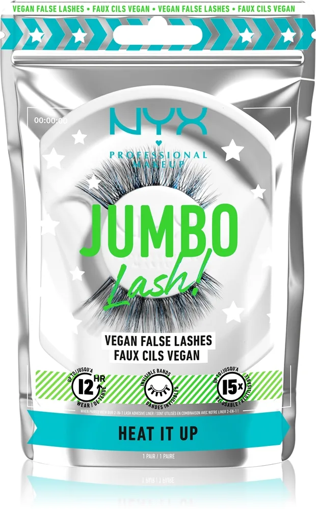 NYX Professional Makeup Halloween Cirque Du Tricks Jumbo Lashes Falske øjenvipper type 01 Heat It Up 2 stk.