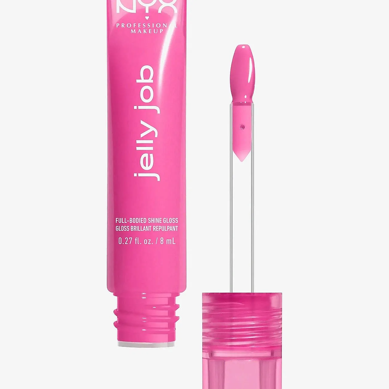 NYX Professional Makeup Jelly Job kimalteleva huulikiilto suurentava vaikutus sävy Jelly Icing 7.5 ml