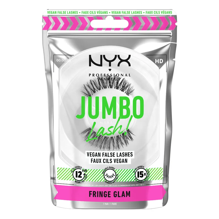 Jumbo Lash! Vegan False Lashes Fringe Glam Fringe Glam