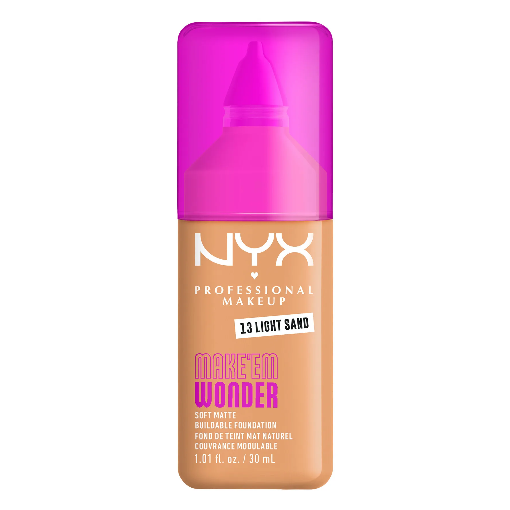 NYX Professional Makeup Make Em Wonder Foundation 13 Light Sand - 30 ml