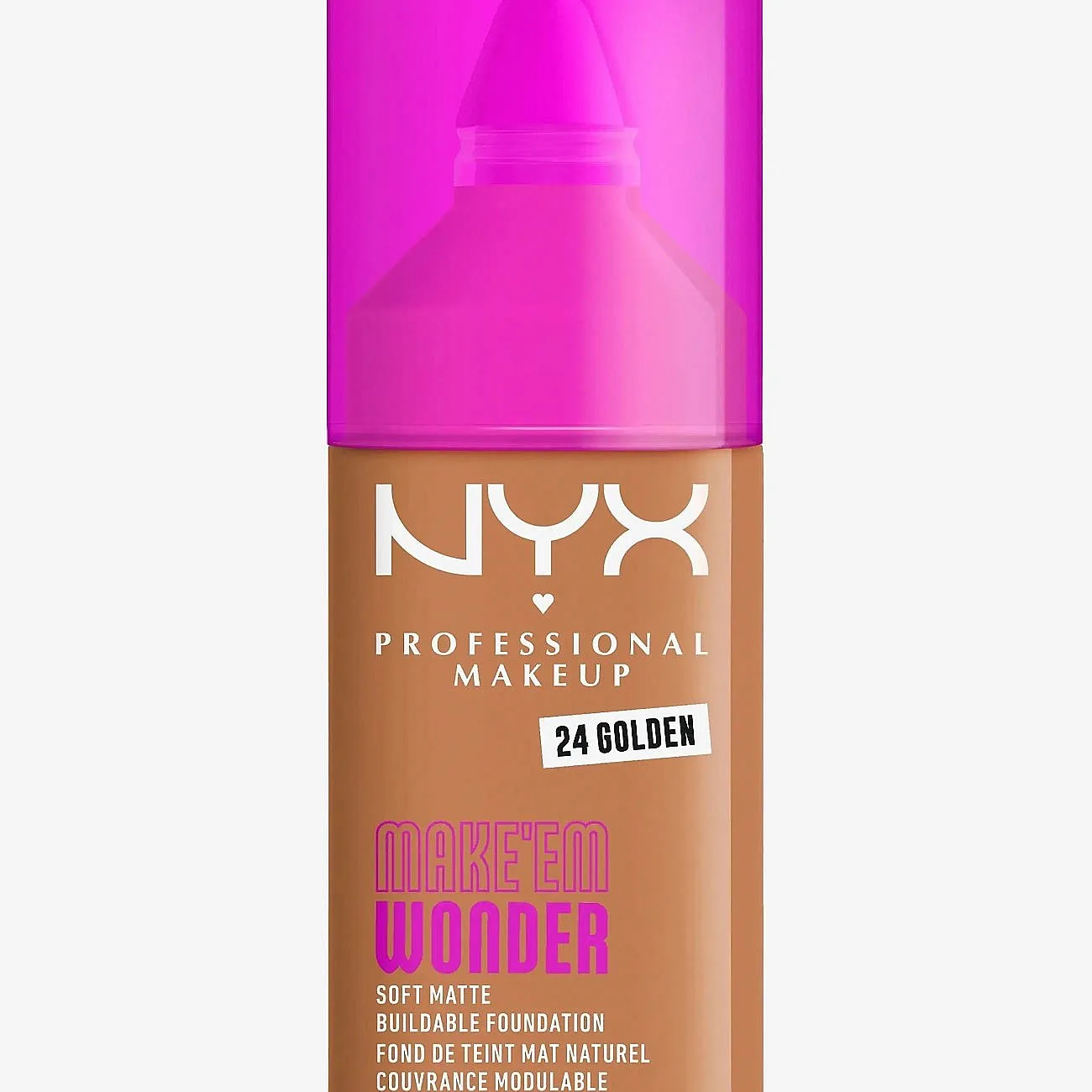 NYX Professional Makeup Make ‘Em Wonder kevyt, mattapinnan antava meikkivoide sävy 24 Golden 30 ml