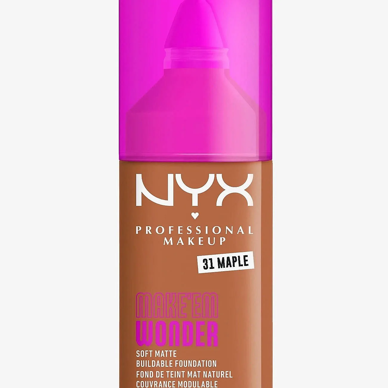 NYX Professional Makeup Make ‘Em Wonder kevyt, mattapinnan antava meikkivoide sävy 31 Maple 30 ml