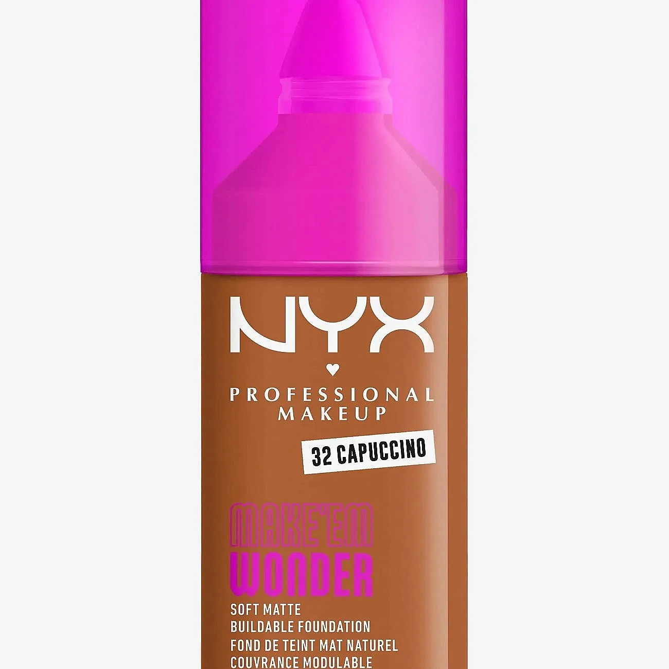 NYX Professional Makeup Make ‘Em Wonder kevyt, mattapinnan antava meikkivoide sävy 32 Capuccino 30 ml