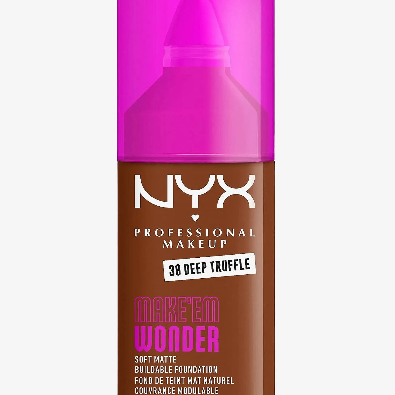 NYX Professional Makeup Make ‘Em Wonder kevyt, mattapinnan antava meikkivoide sävy 38 Deep Truffle 30 ml