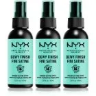 NYX Professional Makeup Make Up Setting Spray Dewy Finish 3er Set Setting spray
