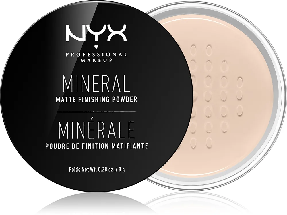 NYX Professional Makeup Mineral Finishing Powder Mineralpuder Skugga Light/Medium 8 g