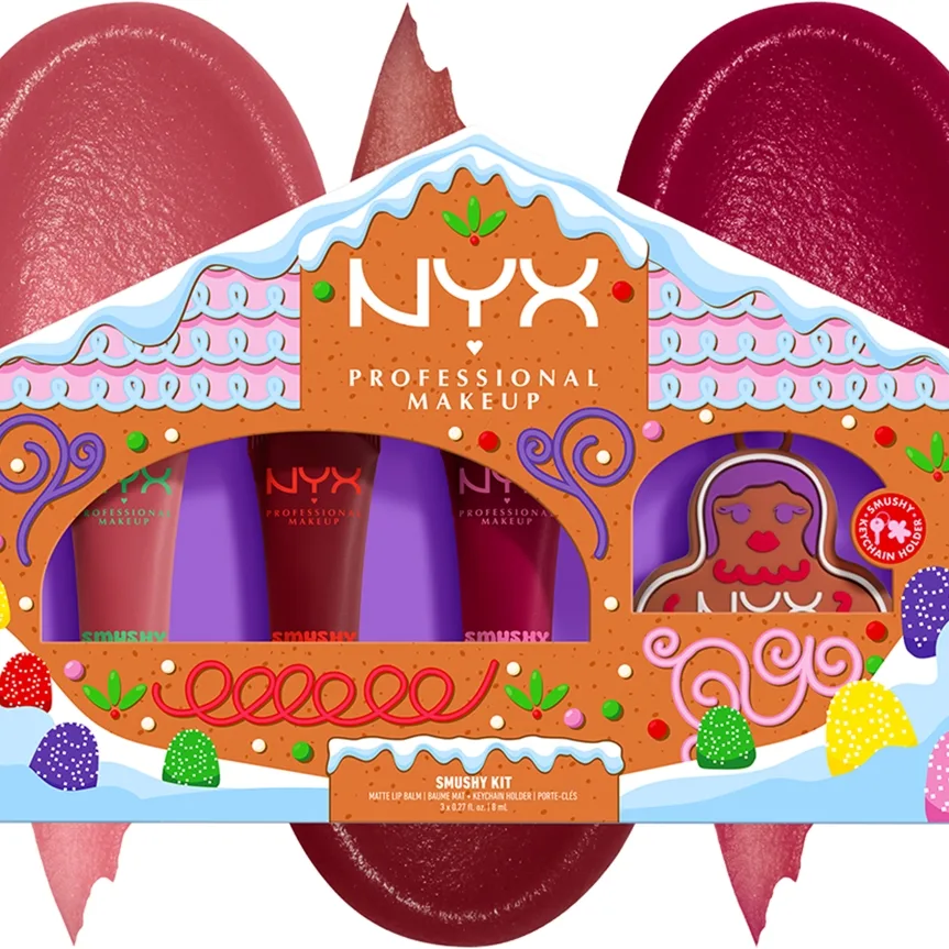 NYX Professional Makeup Smushy 3 Matte Lip Balms + Smushy Holder Lip Kits