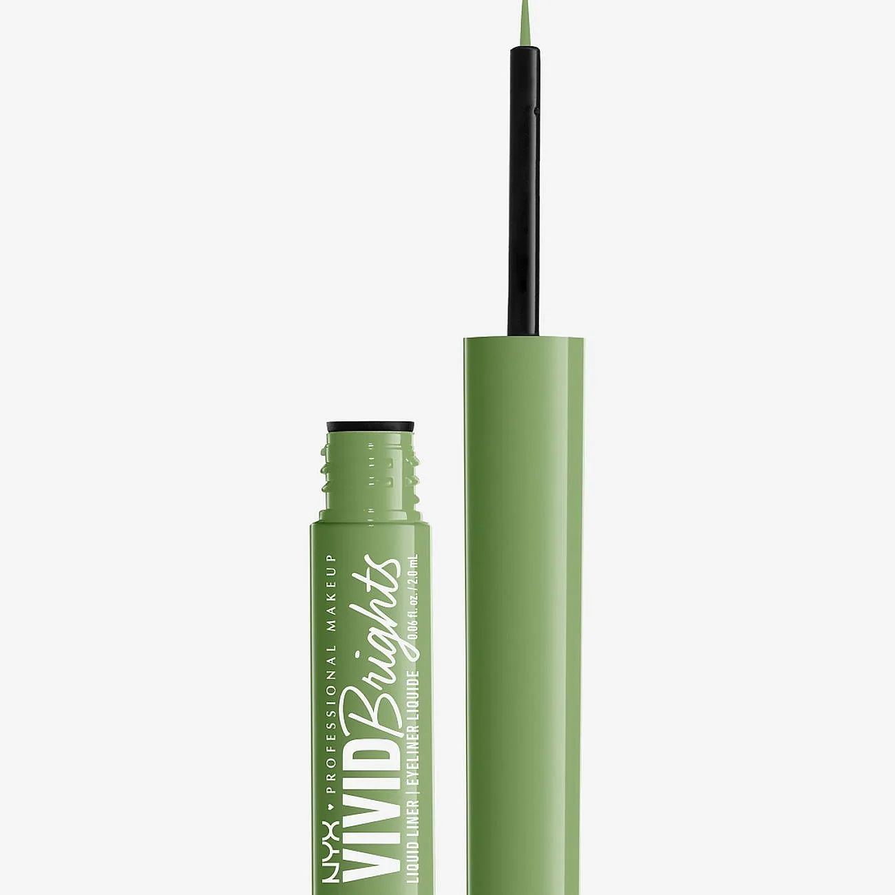 NYX Professional Makeup Vivid Brights Liquid Liner - Ghosted Green - Nude - 2 ML