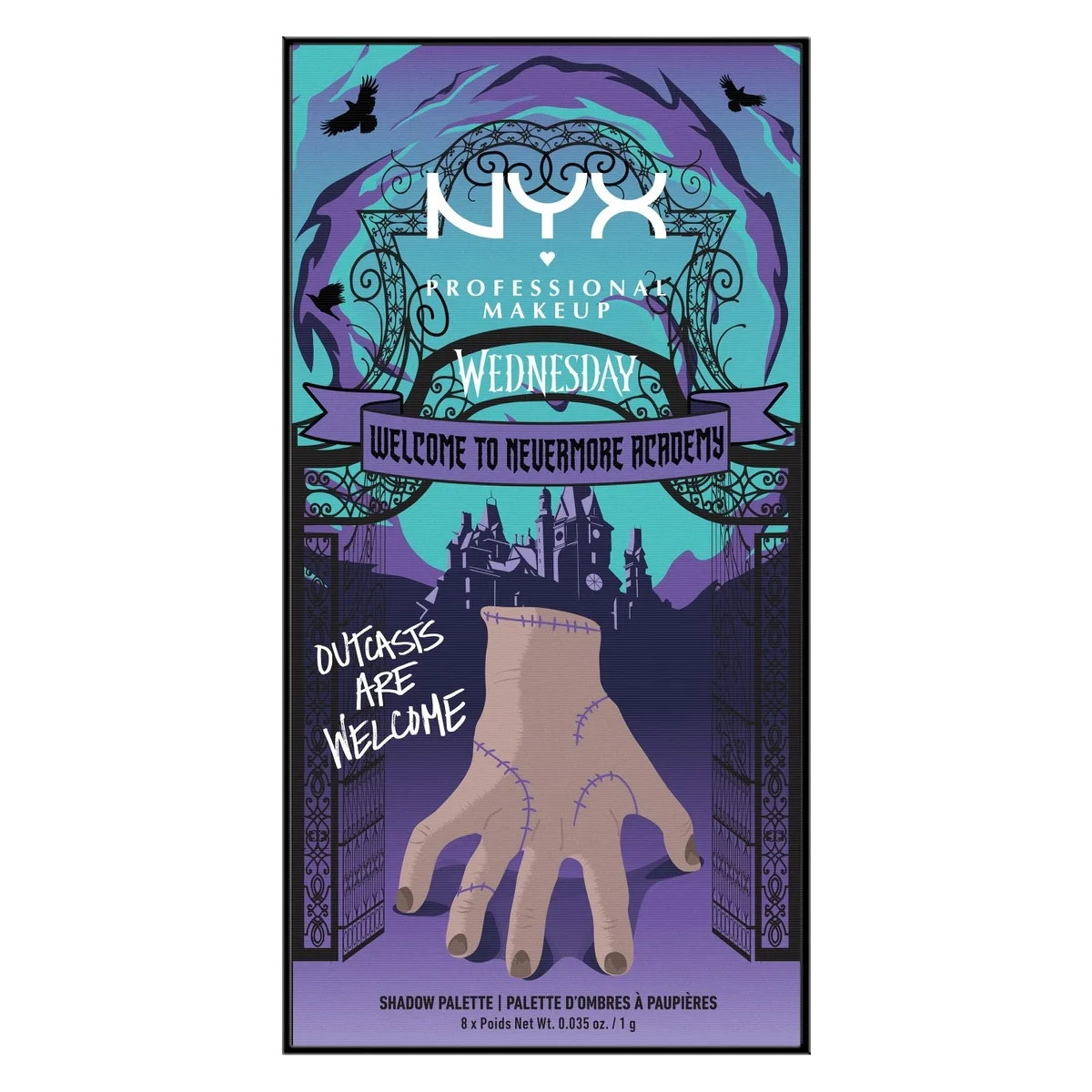 NYX Professional Makeup Wednesday The Nevermore Academy Palette Ögonskuggspalett