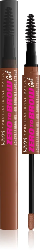 NYX Professional Makeup Zero To Brow Longwear Brow Gel Auburn 04