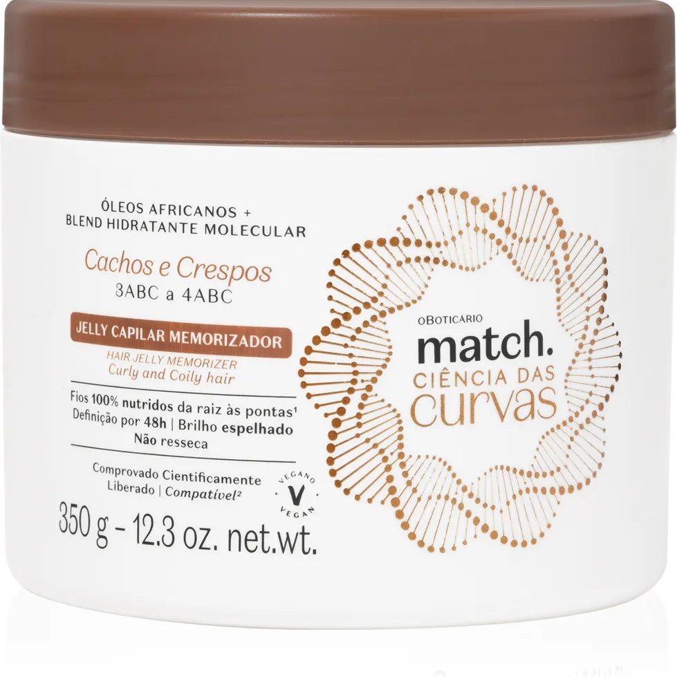 oBoticário Match Gel Lockenpflege für lockiges Haar 350 g