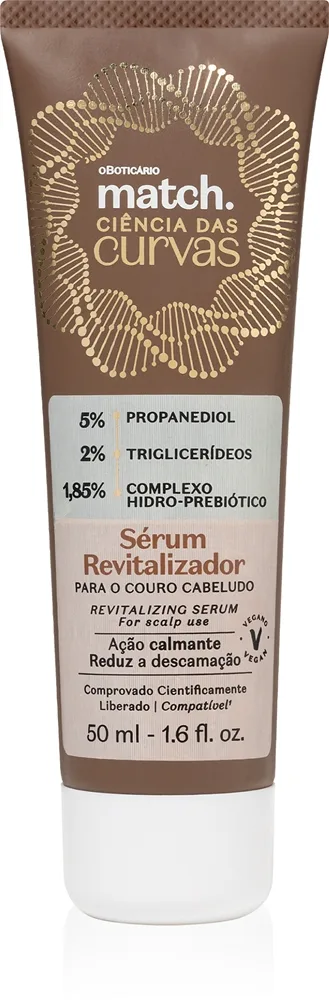 oBoticário Match. Science of Curves revitalisierendes Serum für Kopfhaut 50 ml