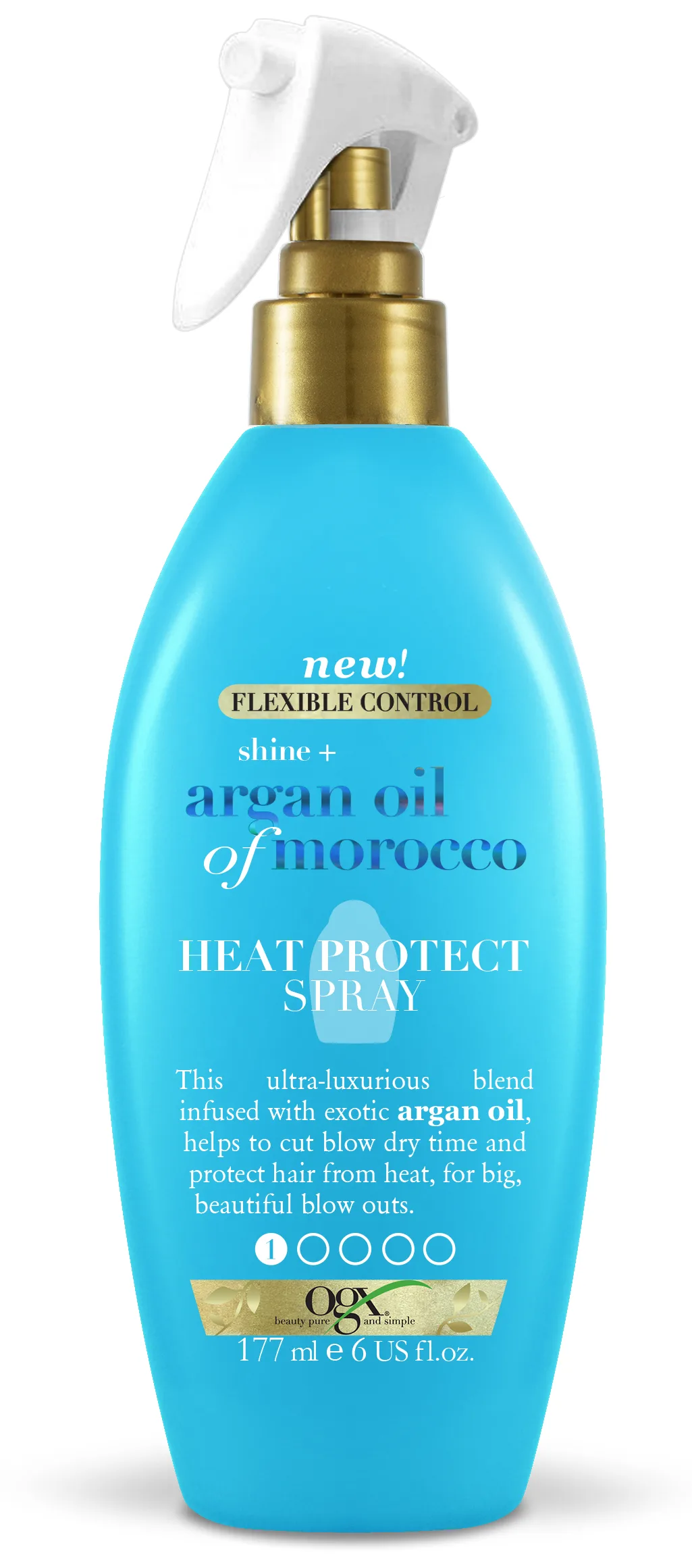 OGX Argan Oil Of Morocco Tidssparende føntørrings primer med varmebeskyttelse 177 ml