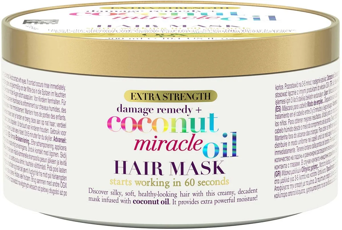 OGX Coconut Miracle Oil Djup förstärkande hårmask med kokosnötolja 300 ml