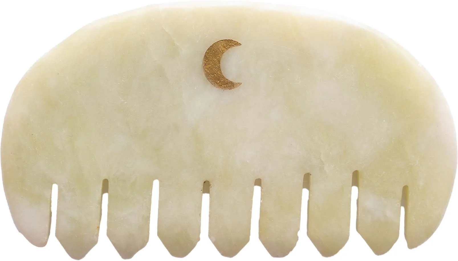 Oh La Moon Scalp Gua Sha Comb - Jade 57 g