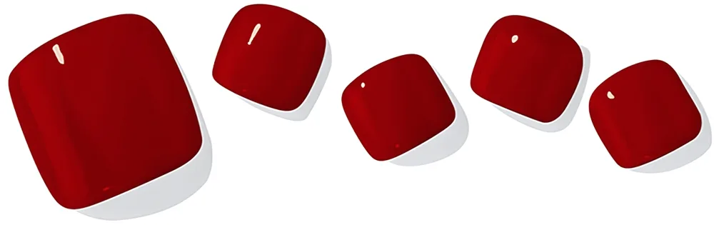 ohora Gel Nail Sticker P Basic Pedicure klistermærker til negle til benene Skygge PBS-004 30 stk.