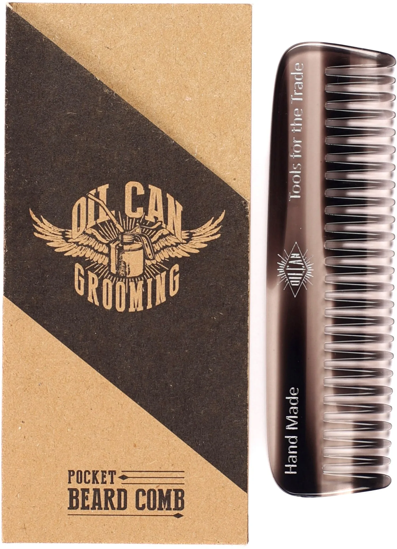 Oil Can Grooming Pocket Beard Comb Colourway