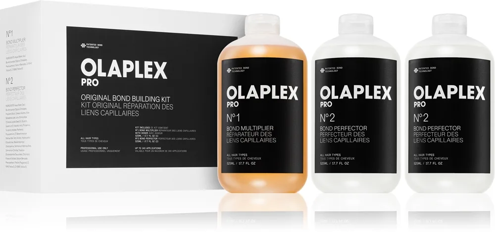Olaplex Set Bond Building Kit hiustenhoito kemiallisesti käsitellyille hiuksille 3 kpl
