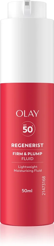 Olay Regenerist Firm & Plump Lyftande fuktgivande vätska med niacinamid SPF 50+ 50 ml