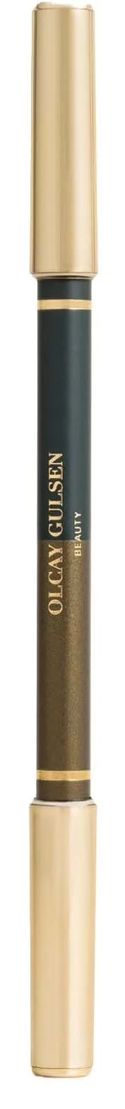 OLCAY GULSEN BEAUTY Duo Eye Crayon Deep Green + Olive Gold