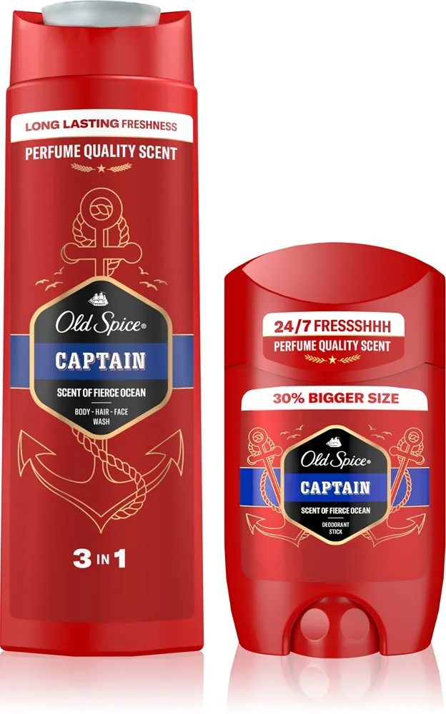 Old Spice Captain edullinen pakkaus
