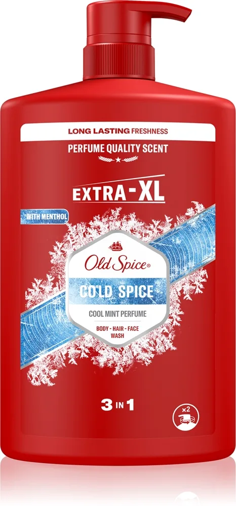 Old Spice Cold Spice Duschtvål 3-i-1 för män 1000 ml